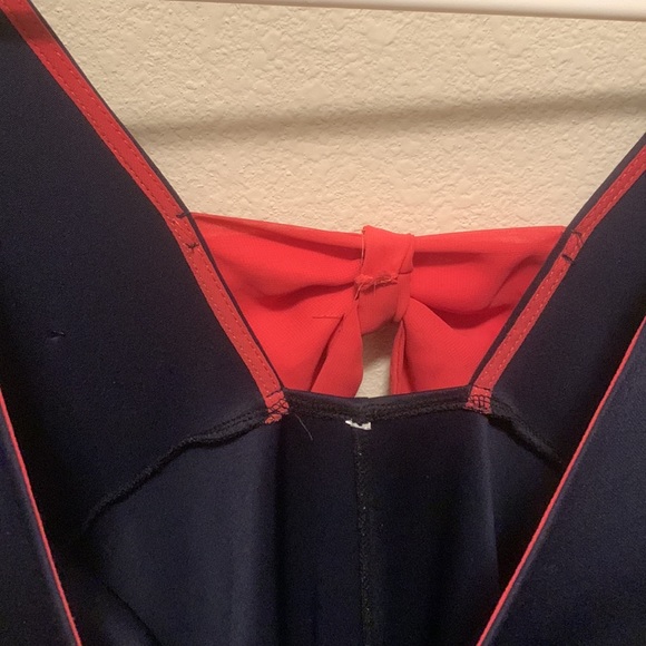 navy blue dress with bow size large - Picture 4 of 4